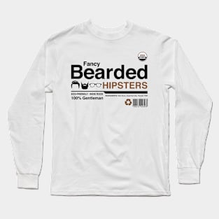 Fancy Bearded Hipsters Long Sleeve T-Shirt